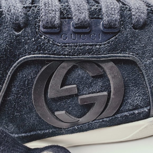 Gucci Blue Suede High Top Sneakers | Size 8 US/41EU | 295322